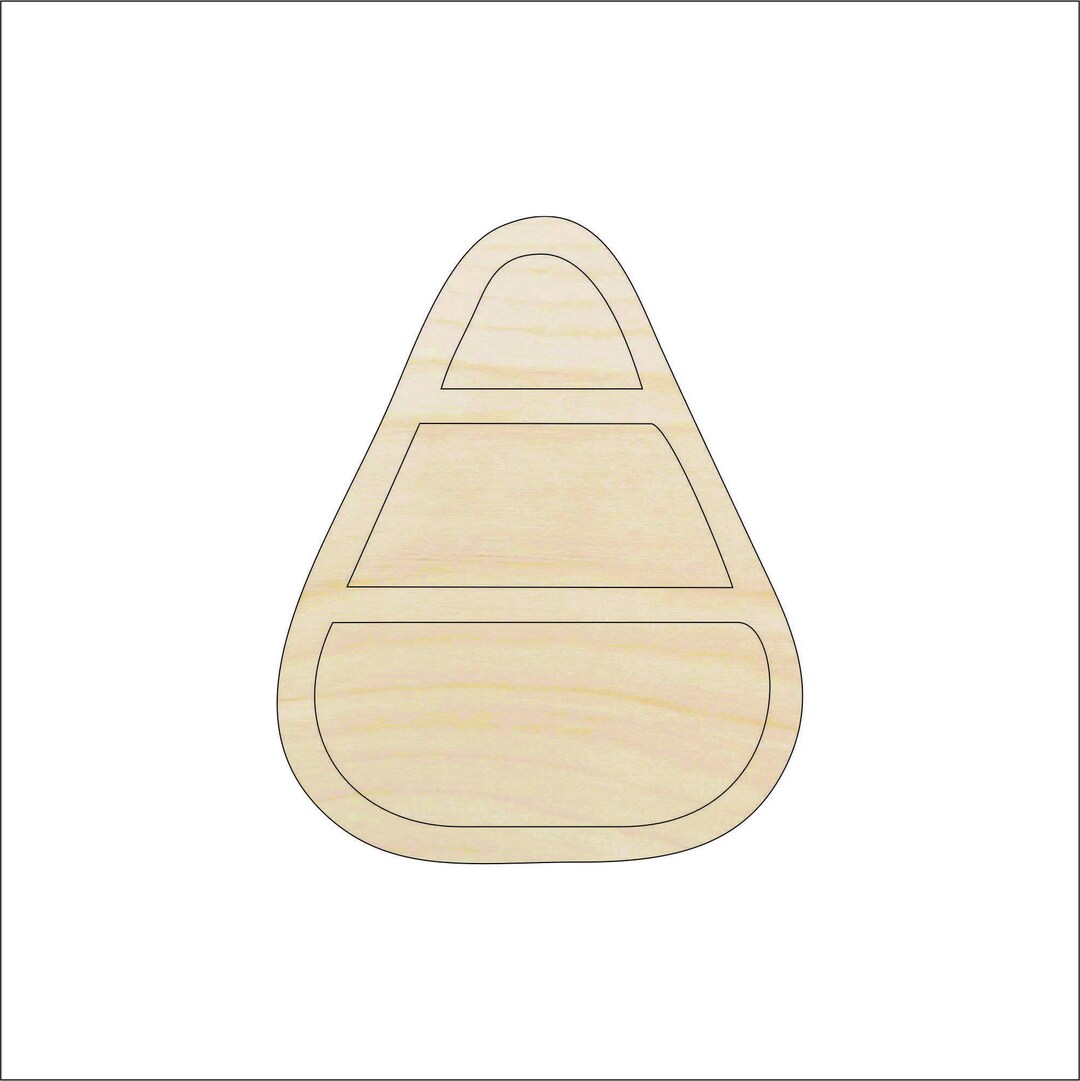 Dessert Candy Corn - Laser Cut Out Unfinished Wood Craft Shape FOD193 Dessert Candy Corn - Laser Cut Out Unfinished Wood Craft Shape FOD193