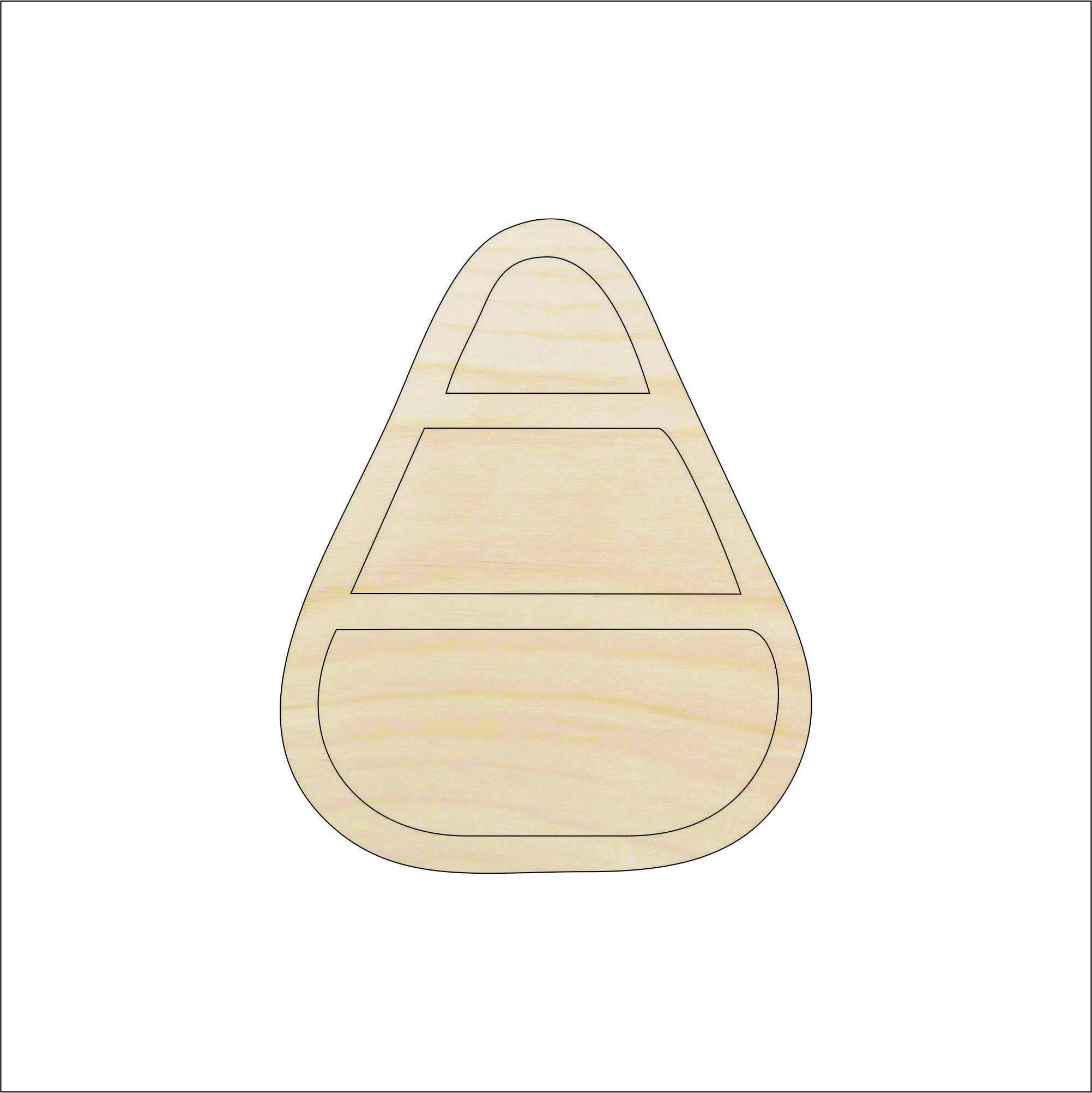 Dessert Candy Corn - Laser Cut Out Unfinished Wood Craft Shape FOD193 Dessert Candy Corn - Laser Cut Out Unfinished Wood Craft Shape FOD193