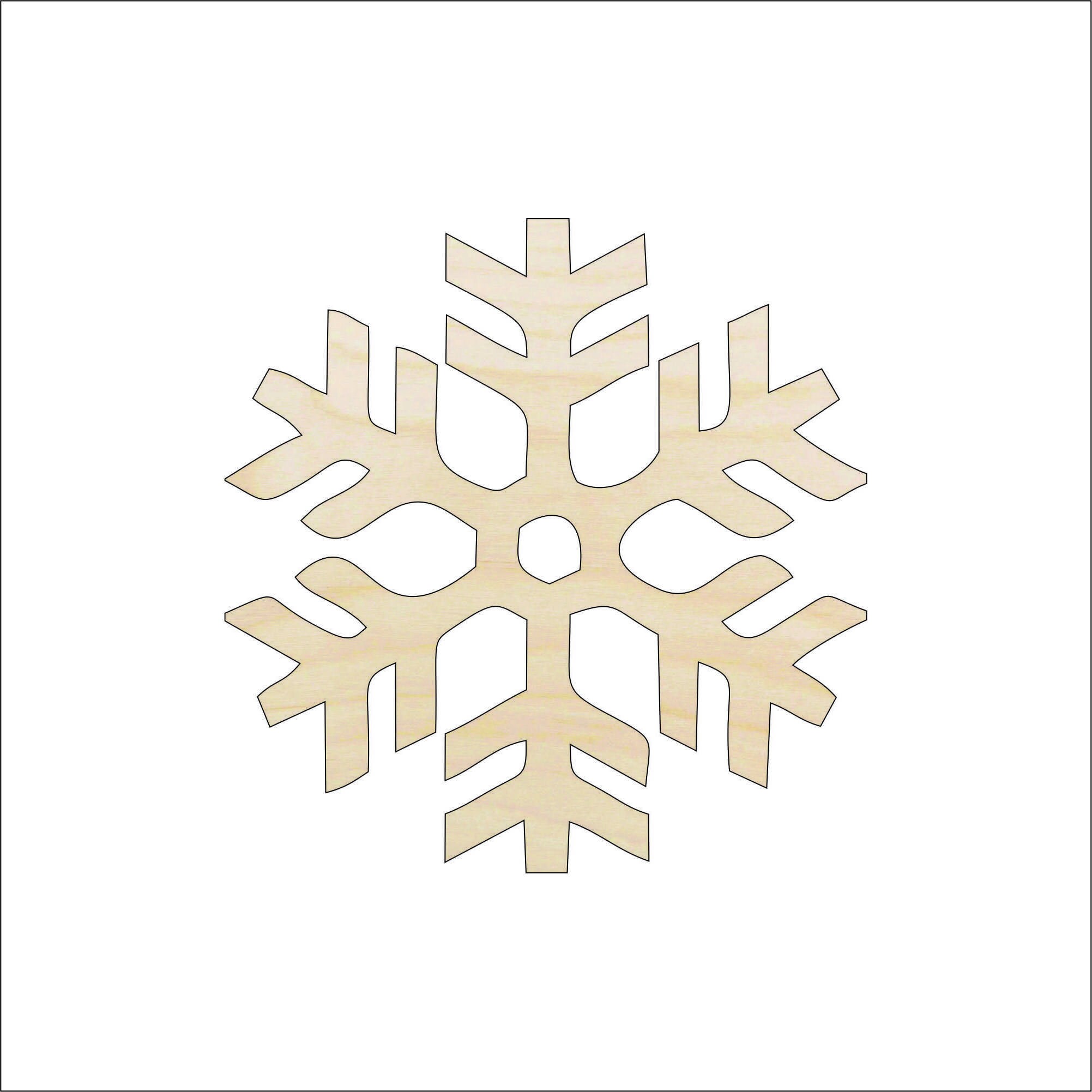 Snowflake - Laser Cut Out Unfinished Wood Craft Shape SNW67 Snowflake - Laser Cut Out Unfinished Wood Craft Shape SNW67