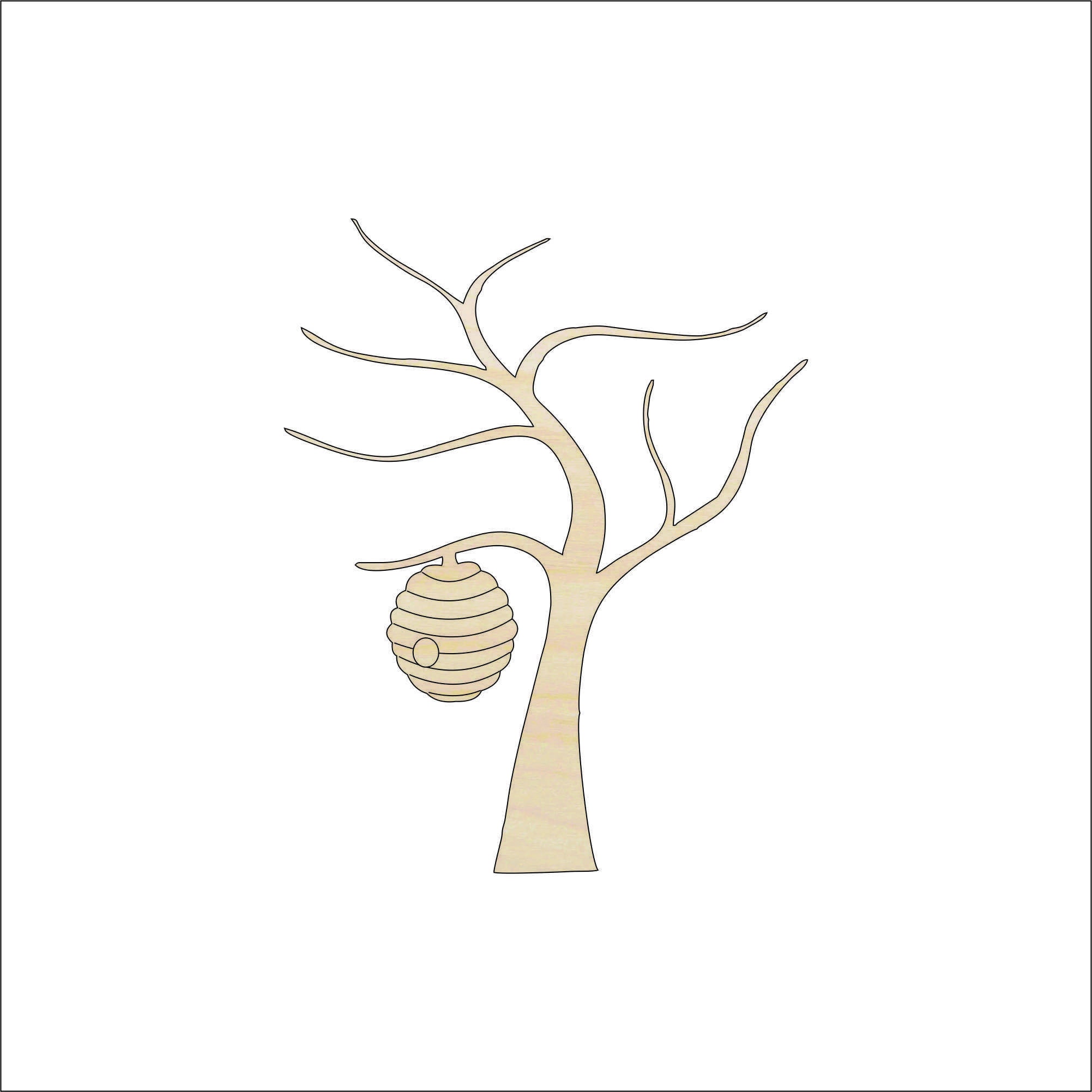 Tree - Laser Cut Out Unfinished Wood Craft Shape TRE29 Tree - Laser Cut Out Unfinished Wood Craft Shape TRE29