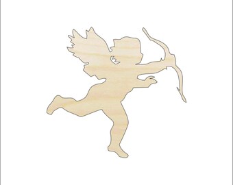 Angel Cupid - Laser Cut Out Unfinished Wood Craft Shape VAL1 Angel Cupid - Laser Cut Out Unfinished Wood Craft Shape VAL1