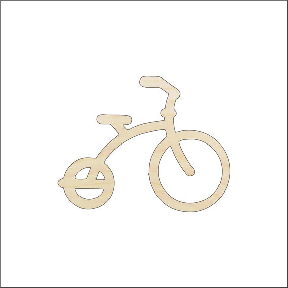 Bicycle - Laser Cut Out Unfinished Wood Craft Shape BIK15 Bicycle - Laser Cut Out Unfinished Wood Craft Shape BIK15