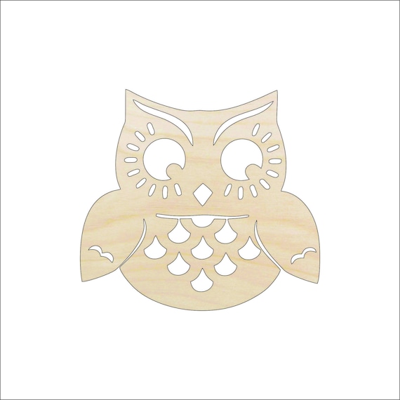 Bird Owl - Laser Cut Out Unfinished Wood Craft Shape BRD215 Bird Owl - Laser Cut Out Unfinished Wood Craft Shape BRD215