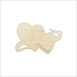 Heart - Laser Cut Out Unfinished Wood Craft Shape HRT5 Heart - Laser Cut Out Unfinished Wood Craft Shape HRT5