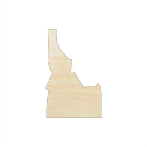 State Idaho - Laser Cut Out Unfinished Wood Craft Shape STAT60 State Idaho - Laser Cut Out Unfinished Wood Craft Shape STAT60