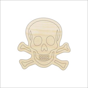 Skull - Laser Cut Out Unfinished Wood Craft Shape SKL7 Skull - Laser Cut Out Unfinished Wood Craft Shape SKL7