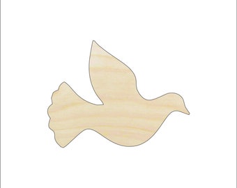 Bird Dove - Laser Cut Out Unfinished Wood Craft Shape BRD166 Bird Dove - Laser Cut Out Unfinished Wood Craft Shape BRD166