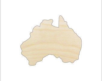 Australia - Wood Craft Shape Laser Cut Out & Unfinished DIY Craft Supply  WLD51