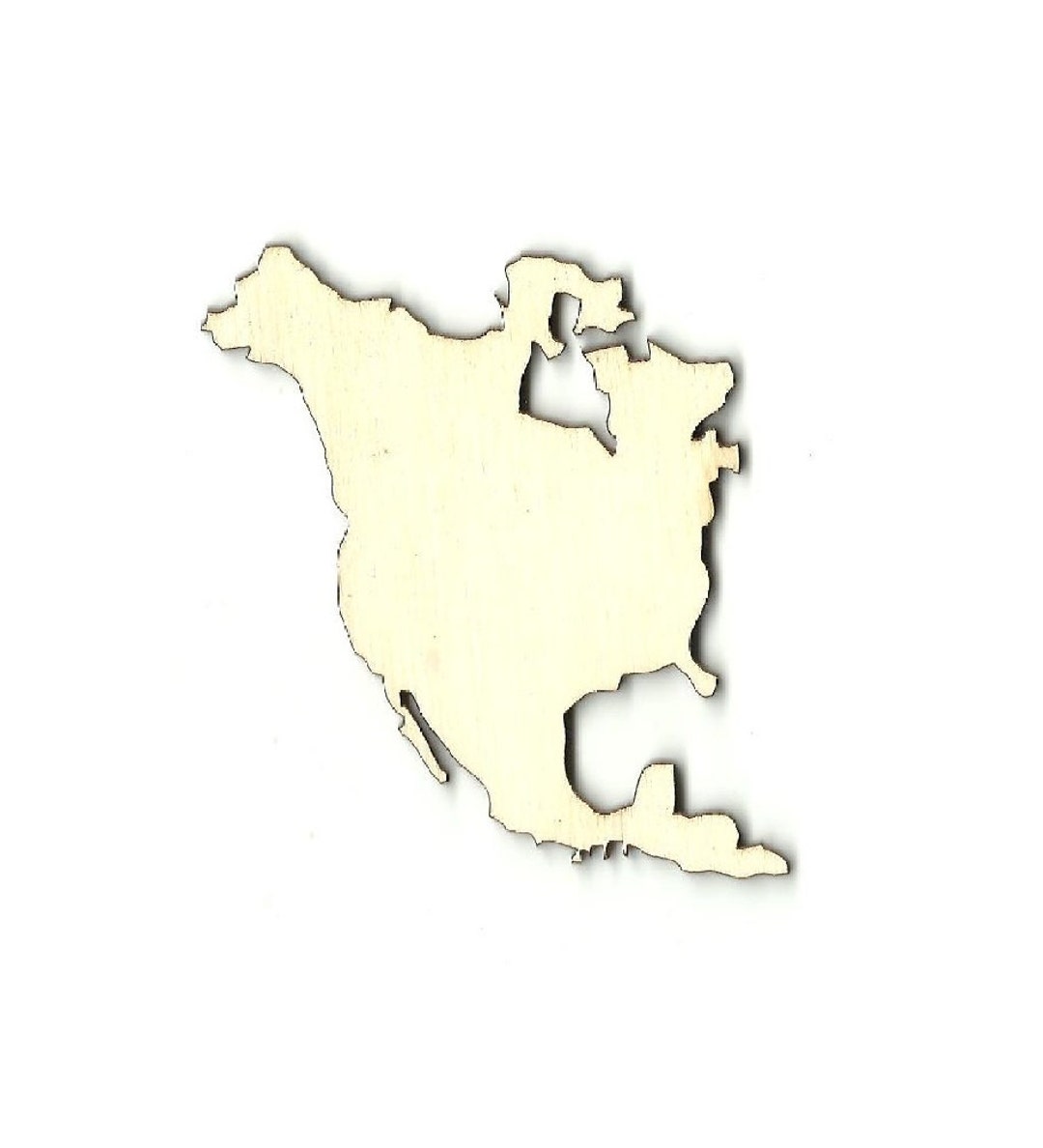 North America Laser Cut Out Unfinished Craft -