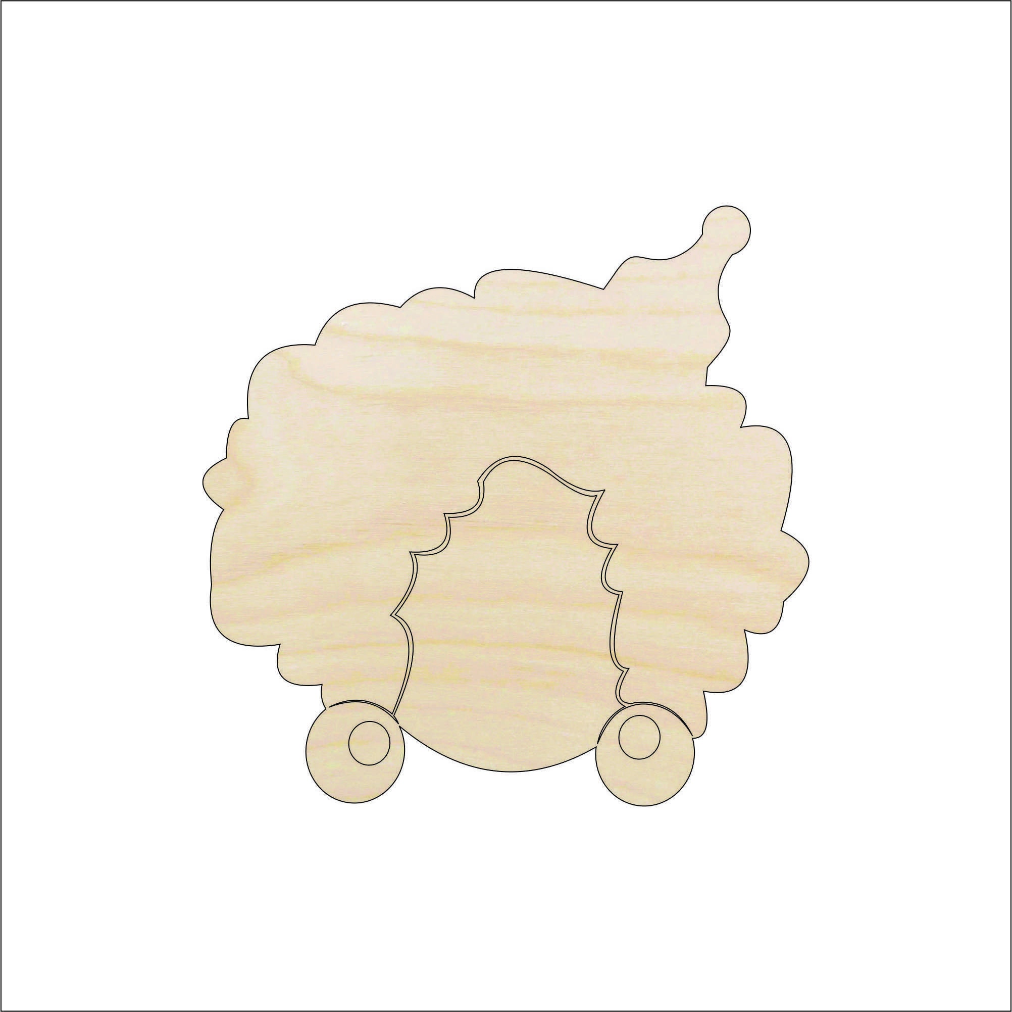 Woman - Laser Cut Out Unfinished Wood Craft Shape PPL82 Woman - Laser Cut Out Unfinished Wood Craft Shape PPL82