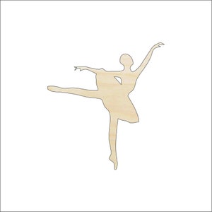 Dance Ballerina - Laser Cut Out Unfinished Wood Craft Shape SPT321 Dance Ballerina - Laser Cut Out Unfinished Wood Craft Shape SPT321