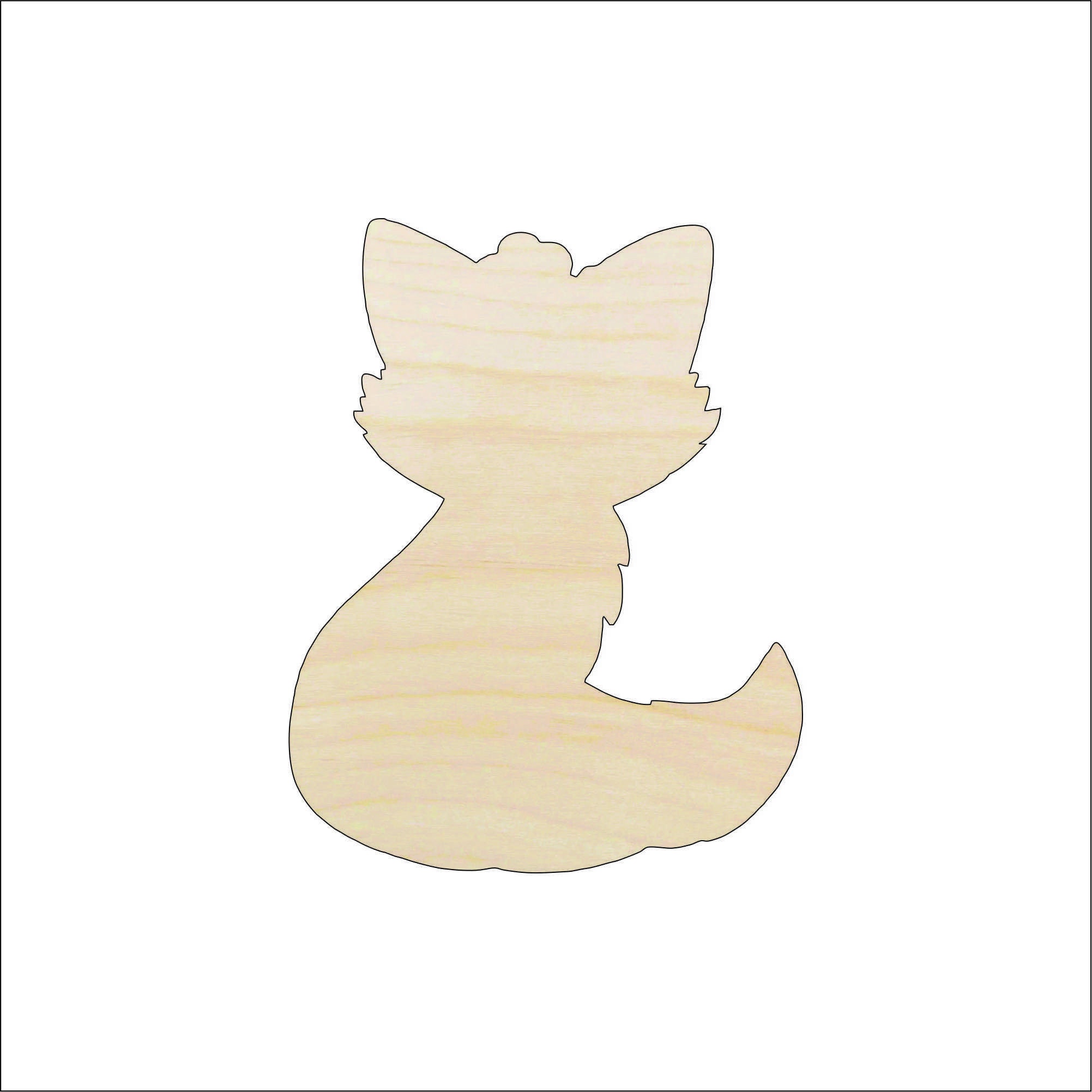 Fox - Laser Cut Out Unfinished Wood Craft Shape FOX23 Fox - Laser Cut Out Unfinished Wood Craft Shape FOX23