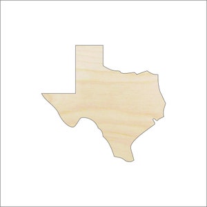 State Texas - Laser Cut Out Unfinished Wood Craft Shape STAT91 State Texas - Laser Cut Out Unfinished Wood Craft Shape STAT91