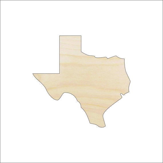 State Texas - Laser Cut Out Unfinished Wood Craft Shape STAT91 State Texas - Laser Cut Out Unfinished Wood Craft Shape STAT91