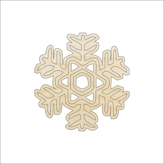Flower - Laser Cut Out Unfinished Wood Craft Shape FLR53 Flower - Laser Cut Out Unfinished Wood Craft Shape FLR53