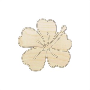 Flower - Laser Cut Out Unfinished Wood Craft Shape FLR43 Flower - Laser Cut Out Unfinished Wood Craft Shape FLR43