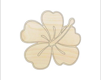 Flower - Laser Cut Out Unfinished Wood Craft Shape FLR43 Flower - Laser Cut Out Unfinished Wood Craft Shape FLR43