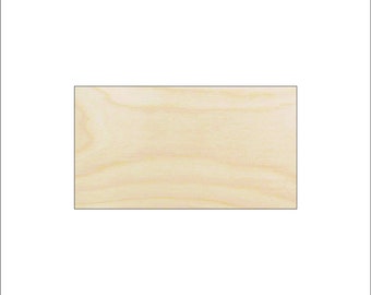 Rectangle - Laser Cut Out Unfinished Wood Craft Shape BSC11 Rectangle - Laser Cut Out Unfinished Wood Craft Shape BSC11