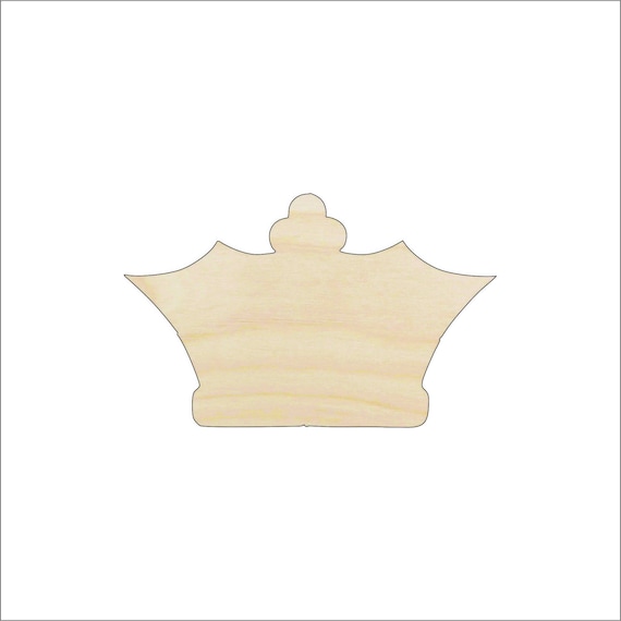 Crown - Laser Cut Out Unfinished Wood Craft Shape CLT24 Crown - Laser Cut Out Unfinished Wood Craft Shape CLT24