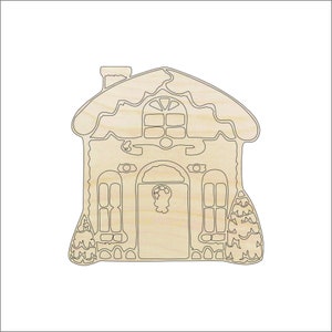 House - Laser Cut Out Unfinished Wood Craft Shape XMS12 House - Laser Cut Out Unfinished Wood Craft Shape XMS12