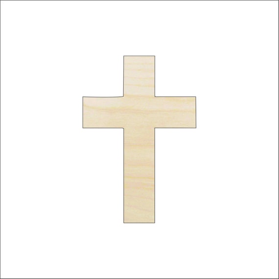 Cross - Laser Cut Out Unfinished Wood Craft Shape REL59 Cross - Laser Cut Out Unfinished Wood Craft Shape REL59