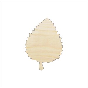 Leaf - Laser Cut Out Unfinished Wood Craft Shape LEF8 Leaf - Laser Cut Out Unfinished Wood Craft Shape LEF8