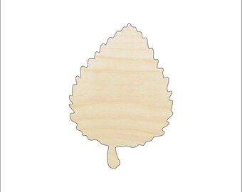Leaf - Laser Cut Out Unfinished Wood Craft Shape LEF8 Leaf - Laser Cut Out Unfinished Wood Craft Shape LEF8