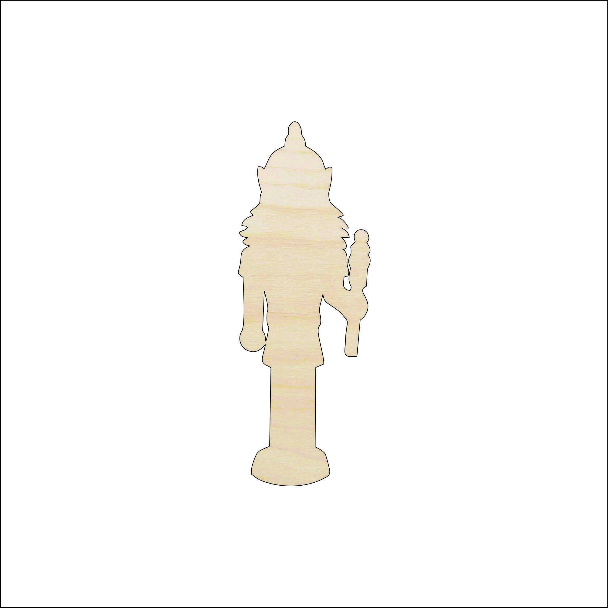 Nutcracker - Laser Cut Out Unfinished Wood Craft Shape XMS191 Nutcracker - Laser Cut Out Unfinished Wood Craft Shape XMS191