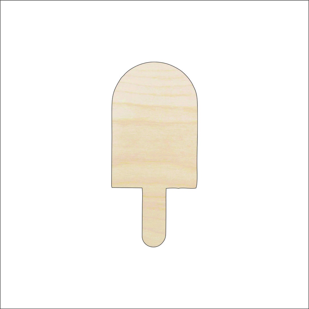 Dessert Popsicle - Laser Cut Out Unfinished Wood Craft Shape FOD133 Dessert Popsicle - Laser Cut Out Unfinished Wood Craft Shape FOD133