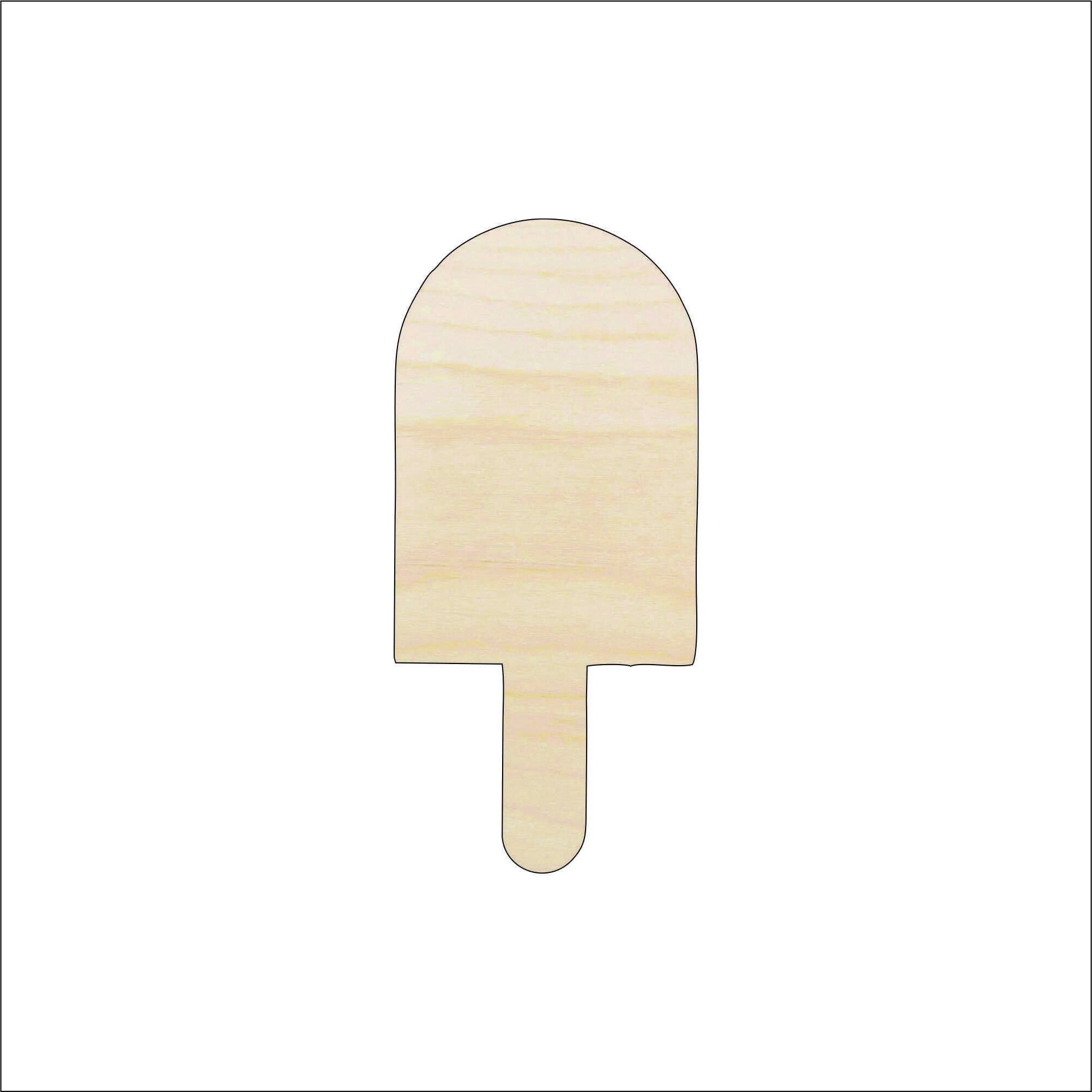 Dessert Popsicle - Laser Cut Out Unfinished Wood Craft Shape FOD133 Dessert Popsicle - Laser Cut Out Unfinished Wood Craft Shape FOD133