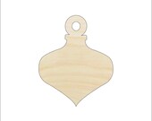 Bauble - Laser Cut Out Unfinished Wood Craft Shape XMS81 Bauble - Laser Cut Out Unfinished Wood Craft Shape XMS81
