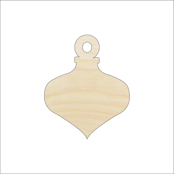 Bauble - Laser Cut Out Unfinished Wood Craft Shape XMS81 Bauble - Laser Cut Out Unfinished Wood Craft Shape XMS81