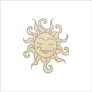 Sun - Laser Cut Out Unfinished Wood Craft Shape SKY22 Sun - Laser Cut Out Unfinished Wood Craft Shape SKY22