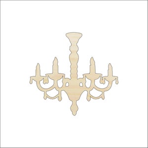 Decor Chandelier - Laser Cut Out Unfinished Wood Craft Shape DCR24 Decor Chandelier - Laser Cut Out Unfinished Wood Craft Shape DCR24