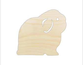 Bunny - Laser Cut Out Unfinished Wood Craft Shape BNY12 Bunny - Laser Cut Out Unfinished Wood Craft Shape BNY12