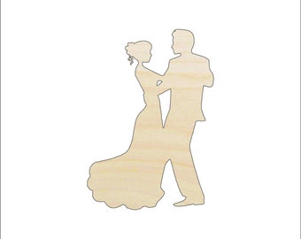 Couple - Laser Cut Out Unfinished Wood Craft Shape WDG24 Couple - Laser Cut Out Unfinished Wood Craft Shape WDG24