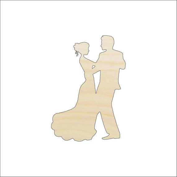 Couple - Laser Cut Out Unfinished Wood Craft Shape WDG24 Couple - Laser Cut Out Unfinished Wood Craft Shape WDG24