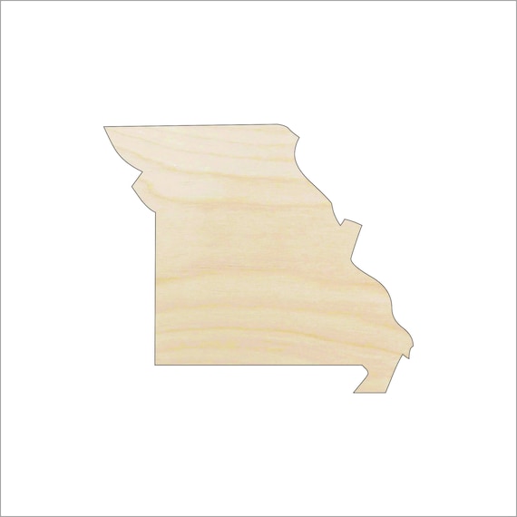 State Missouri - Laser Cut Out Unfinished Wood Craft Shape STAT73 State Missouri - Laser Cut Out Unfinished Wood Craft Shape STAT73