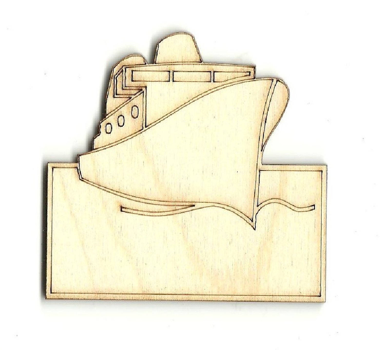 Cruise Ship Laser Cut Out Unfinished Wood Shape Craft Supply Etsy