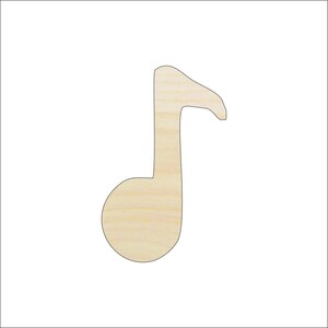 Music Note - Laser Cut Out Unfinished Wood Craft Shape MSC31 Music Note - Laser Cut Out Unfinished Wood Craft Shape MSC31