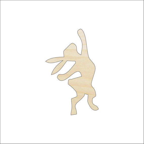 Bunny - Laser Cut Out Unfinished Wood Craft Shape BNY2 Bunny - Laser Cut Out Unfinished Wood Craft Shape BNY2