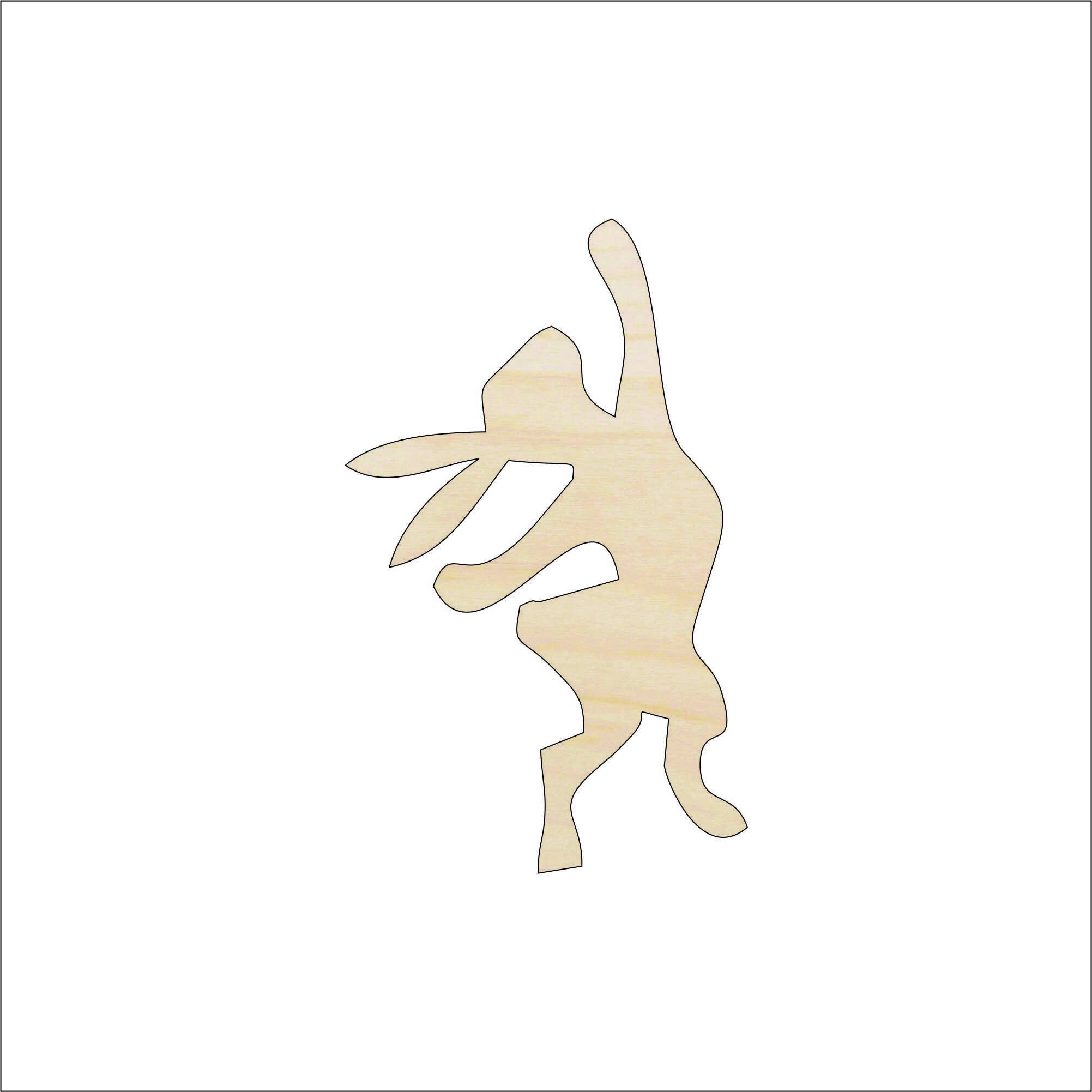 Bunny - Laser Cut Out Unfinished Wood Craft Shape BNY2 Bunny - Laser Cut Out Unfinished Wood Craft Shape BNY2