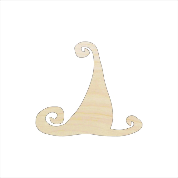 Hat Witch - Laser Cut Out Unfinished Wood Craft Shape FAL152 Hat Witch - Laser Cut Out Unfinished Wood Craft Shape FAL152