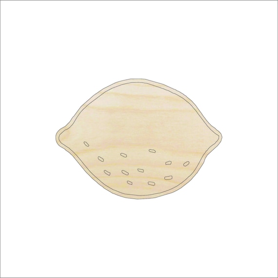 Food Lemon - Laser Cut Out Unfinished Wood Craft Shape FOD64 Food Lemon - Laser Cut Out Unfinished Wood Craft Shape FOD64