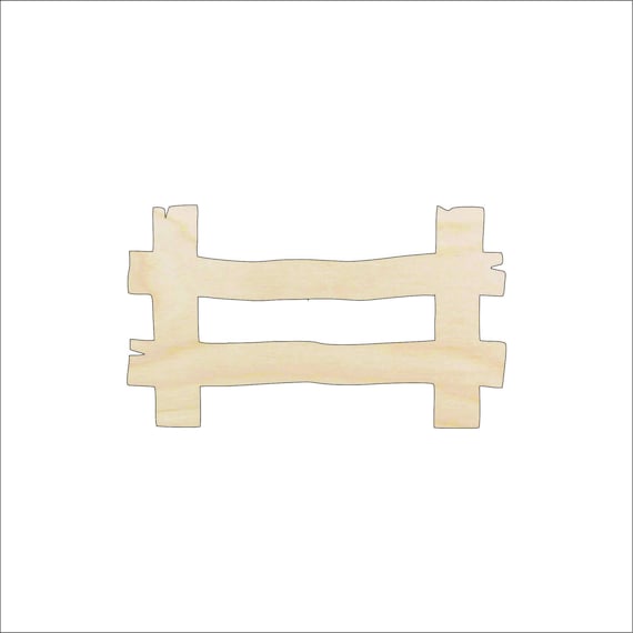 Building Fence - Laser Cut Out Unfinished Wood Craft Shape BLD70 Building Fence - Laser Cut Out Unfinished Wood Craft Shape BLD70