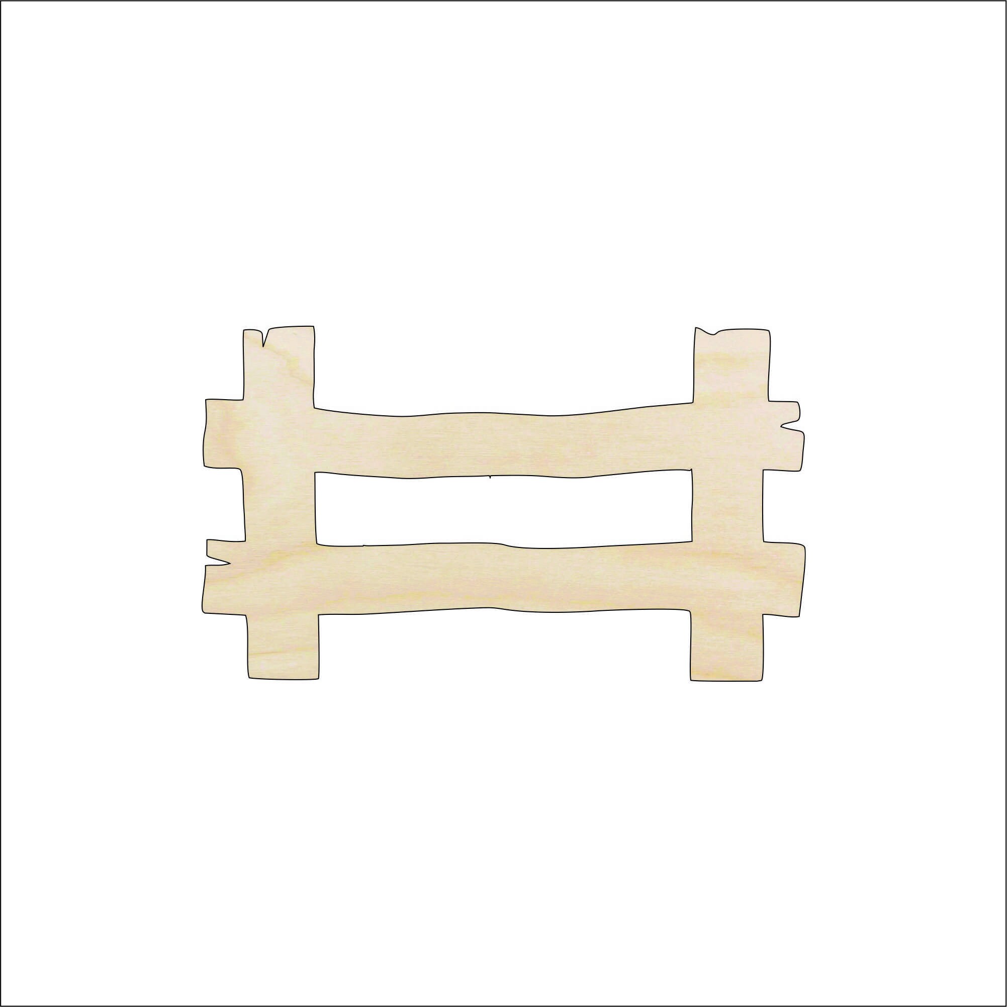 Building Fence - Laser Cut Out Unfinished Wood Craft Shape BLD70 Building Fence - Laser Cut Out Unfinished Wood Craft Shape BLD70