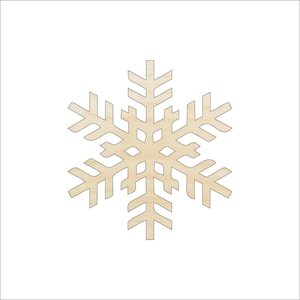 Snowflake - Laser Cut Out Unfinished Wood Craft Shape SNW12 Snowflake - Laser Cut Out Unfinished Wood Craft Shape SNW12