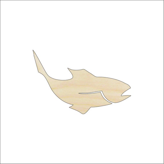 Fish - Laser Cut Out Unfinished Wood Craft Shape FSH16 Fish - Laser Cut Out Unfinished Wood Craft Shape FSH16