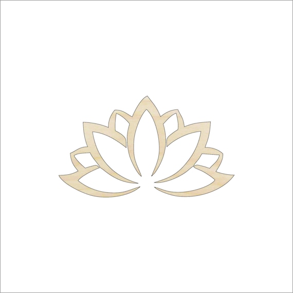 Flower - Laser Cut Out Unfinished Wood Craft Shape FLR51 Flower - Laser Cut Out Unfinished Wood Craft Shape FLR51