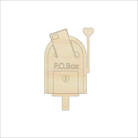 Building Mailbox - Laser Cut Out Unfinished Wood Craft Shape BLD135 Building Mailbox - Laser Cut Out Unfinished Wood Craft Shape BLD135